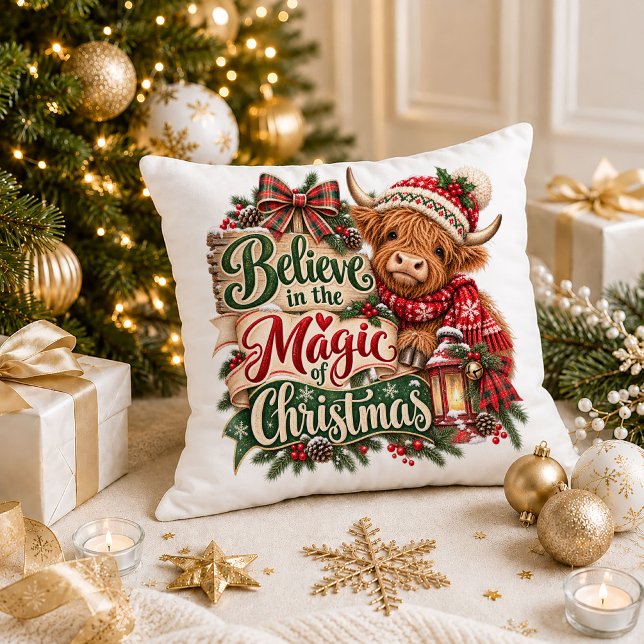 Almofada de Natal Rústico Vermelho Verde Citação A (Christmas Rustic Red Green Quote Throw Pillow Joy)
