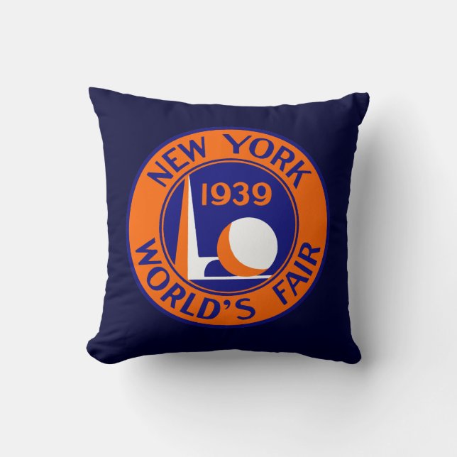 Almofada De New York a feira 1939 de mundo (Frente)