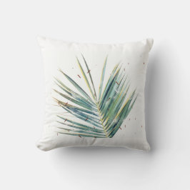 Almofada de Palmeira Preta e Branca Minimalista co
