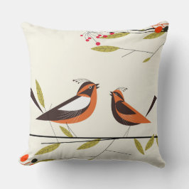 Almofada de Pássaros Caprichosos