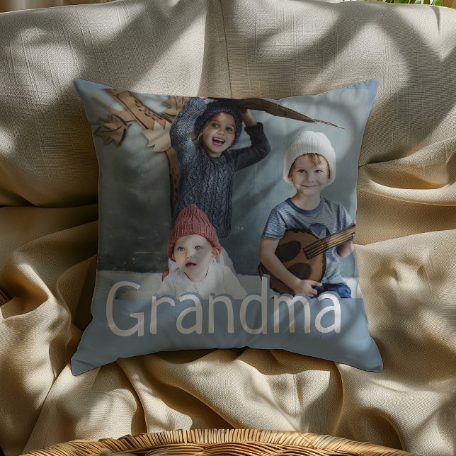 Almofada de Presente Fofo com Foto e Citação da Av (Criador carregado)