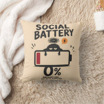 Almofada de Recarga de Bateria Social Engraçada 0 