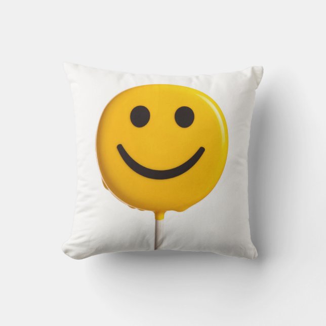 almofada de rosto sorridente (Frente)