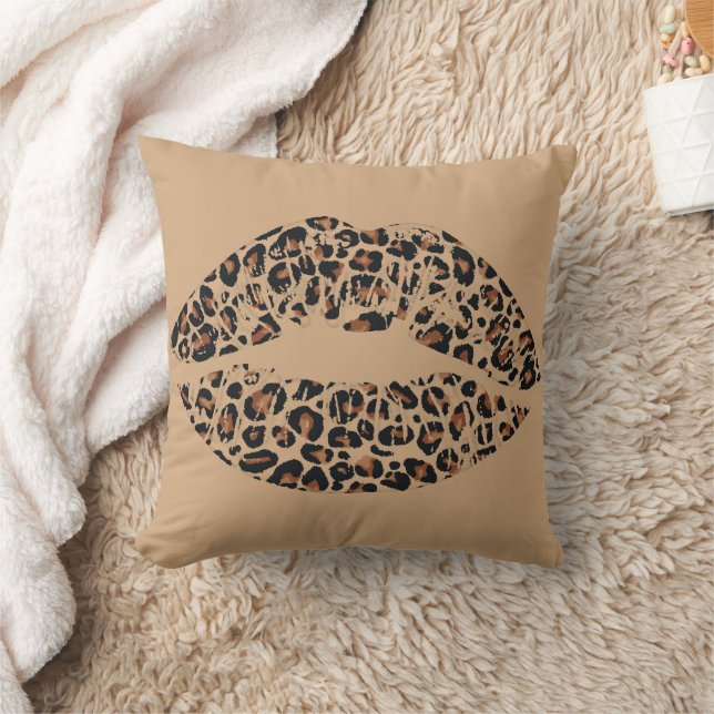Almofada de Tira com Lábios de Leopardo | Animal C (Cobertor)