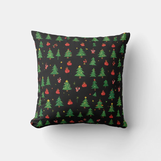 almofada de travesseiro da árvore de natal (Frente)