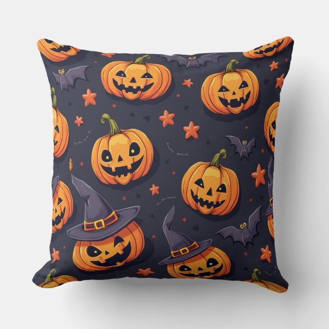 almofada de travesseiro de dia de halloween (Frente)
