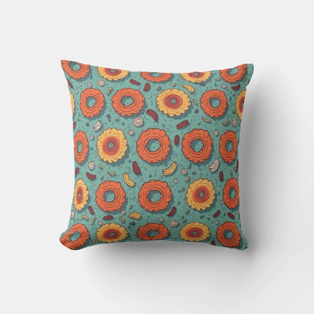 almofada de travesseiro de flor(Editar) (Frente)