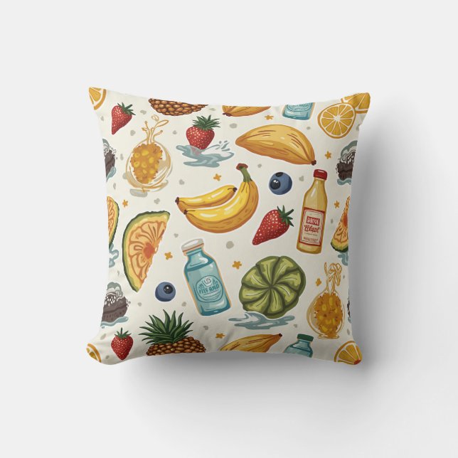 almofada de travesseiro de fruta de verão (Frente)