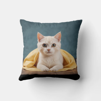 Almofada de travesseiro de gatinho giro