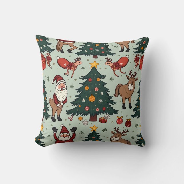 Almofada de Travesseiro de Natal (Frente)