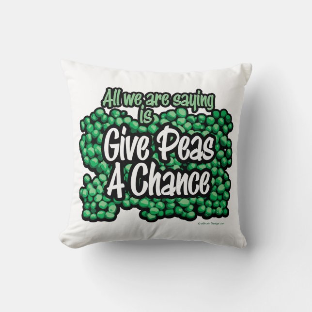 Almofada Dê Uma Chance Ao Peas (Frente)