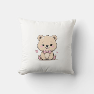almofada de ursinho bebê menina