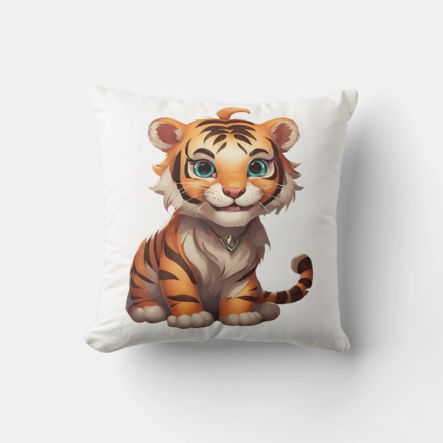 Almofada Decal de Parede Tiger Adorável (Frente)