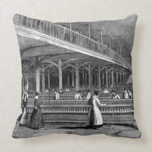 Almofada Decano Moinho - a sala de duplicação, 1851 (lith