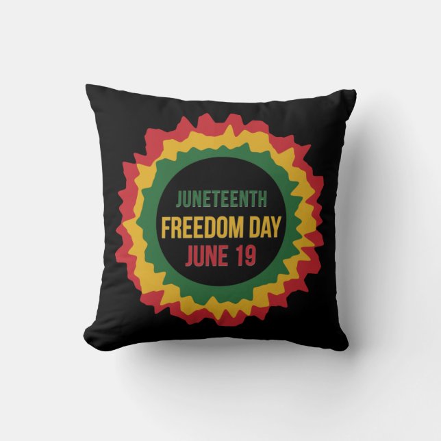 Almofada Décima Nona Libertação da Liberdade 19 de junho (Frente)