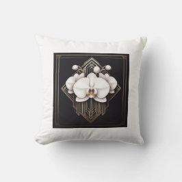 Almofada Deco de Arte Flor Branco