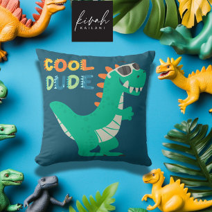 Almofada Decor da Sala de Nursery do Dinossaur Legal Dude C