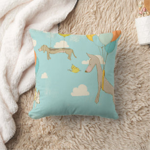 Almofada Decor de Quarto Ilustrado para Cães para Crianças