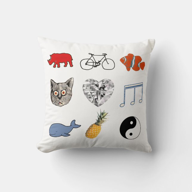 Almofada Decor_idea com tema feminino bonito (Frente)