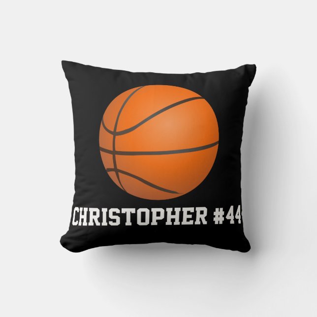 Almofada Decor personalizado de basquete (Frente)