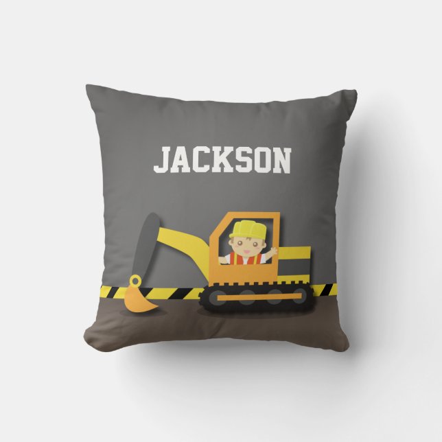 Almofada Decoração alaranjada da sala dos meninos da (Frente)