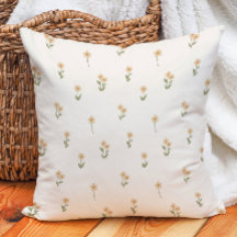 Decoração Boho Ditsy Floral Cottagecore Bege