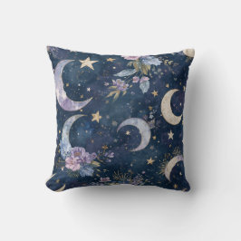 Almofada Decoração Celestial de Casa com Lua e Estrela | Al