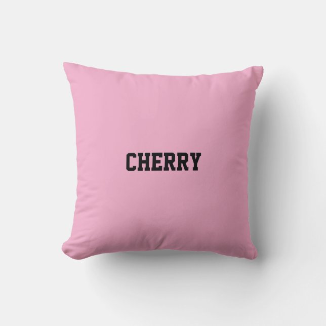 Almofada Decoração Cereja Rosa  (Frente)