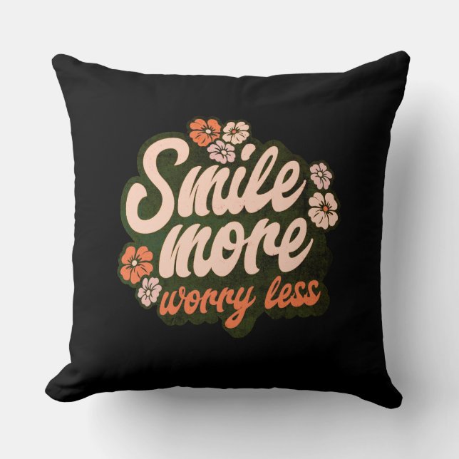Almofada Decoração com Citação Positiva Inspiradora (Frente)