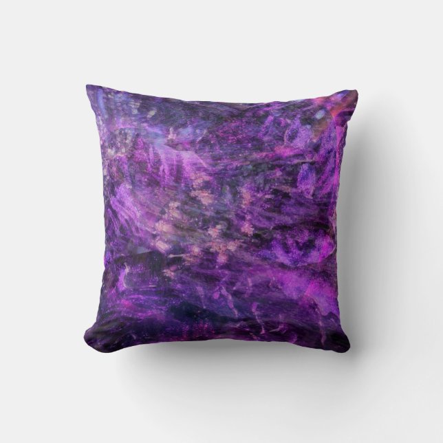 Almofada Decoração Cósmica Lavanda Escura (Frente)
