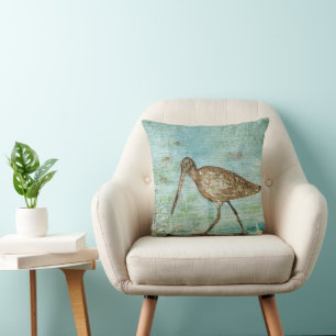 Almofada Decoração da Casa de Praia de Shorebird Costal Sni