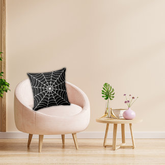 Almofada Decoração da festa do Dia das Bruxas na Aranha Neg