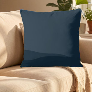Almofada Decoração de Acento Costeiro Azul-Navy Sólido Mini
