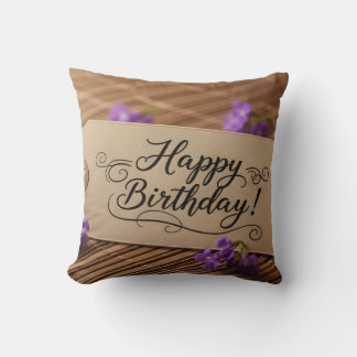 Almofada Decoração de aniversário feliz