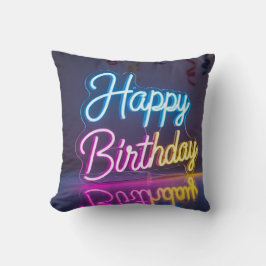 Almofada Decoração de aniversário feliz