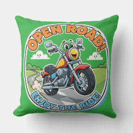 Almofada Decoração de berçário aventureira com motocicleta 