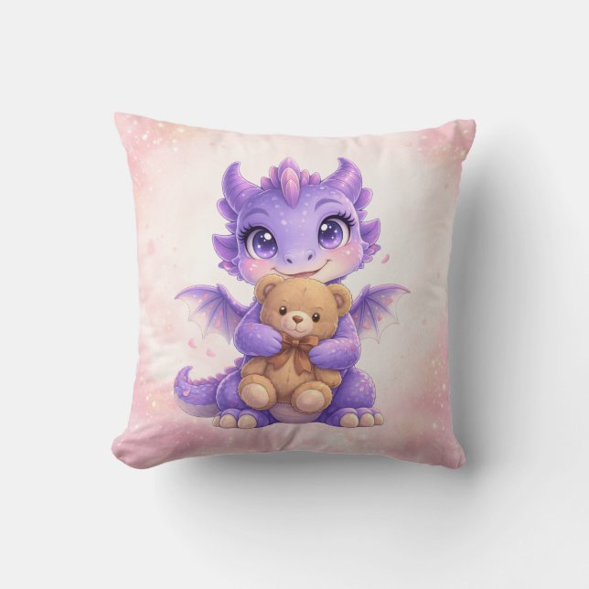 Almofada Decoração de Berçário de Animais de Fantasia Kawai (Frente)