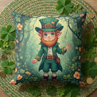 Almofada Decoração de Berçário Encantada com Leprechaun da