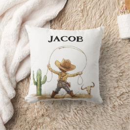 Almofada Decoração de Berçário Western, Cowboy Personalizad