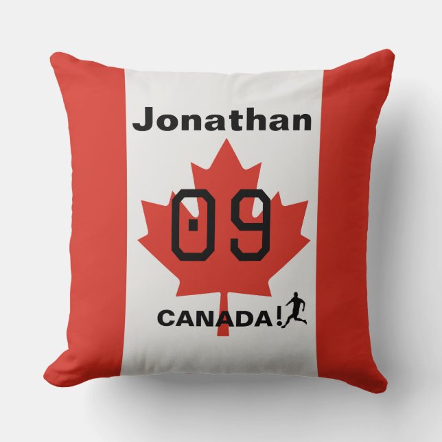 Almofada Decoração de Campo de Orgulho do Canadá (Frente)