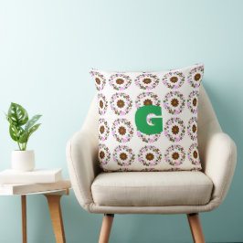 Almofada Decoração de Casa de Flores de Casamento Personali