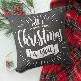 Almofada Decoração de Casa Floco de Neve Cinza Festivo