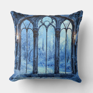 Almofada Decoração de Casa Paisagem de Inverno Congelado