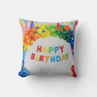 Almofada Decoração de feliz aniversário