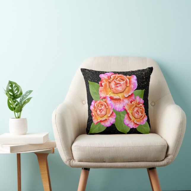 Almofada decoração de flores (Cadeira)