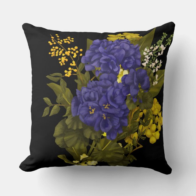 Almofada decoração de flores (Frente)