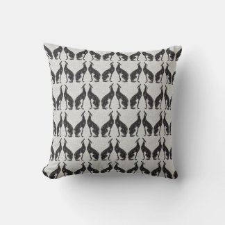 Almofada Decoração de Greyhound Negro