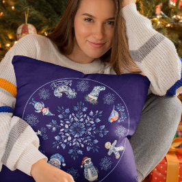 Almofada Decoração de Natal da China Azul