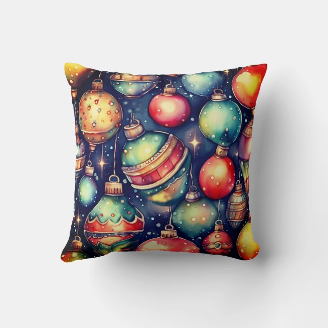 Almofada Decoração de Natal de Natal de Natal de Férias com (Verso)