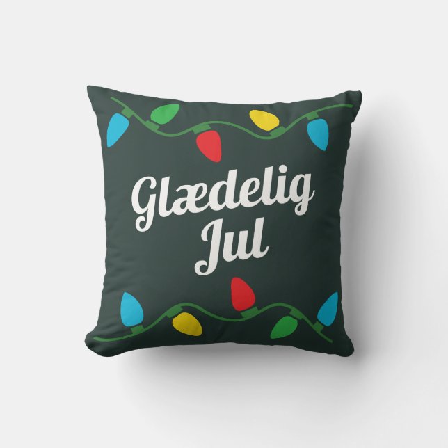 Almofada Decoração de Natal na Dinamarca (Frente)